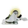 2 inch medium plate  durable  PP casters with brake